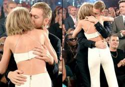 taylor swift calvin harris indulge in pda