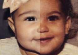 kim kardashian compares her childhood picture to daughter north s