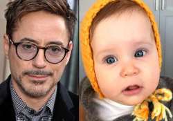 robert downey jr. shares first image of daughter avri