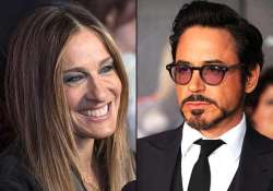 robert downey jr. meets ex girlfriend sarah jessica parker at her apartment