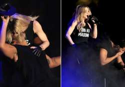 omg madonna kisses rapper drake onstage view pics