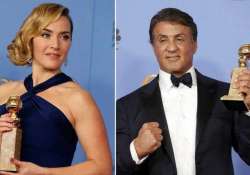 sylvester stallone kate winslet win at golden globe awards