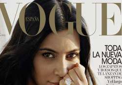 kim kardashian poses for a magazine cover without make up