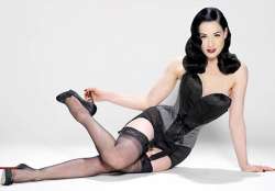 dita von teese s offensive cleavage censored in csi episode