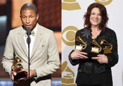 pharrell beyonce rosanne cash win 3 grammys each