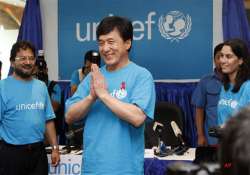 jackie chan visits myanmar on unicef mission