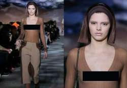 kendall jenner goes topless at new york fashion week see pics