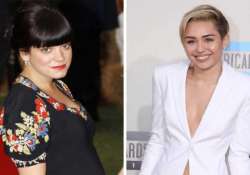 lily allen feels miley cyrus image is great