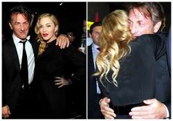 madonna gets affectionate with ex husband