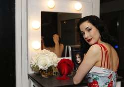 not without beauty products says dita von teese