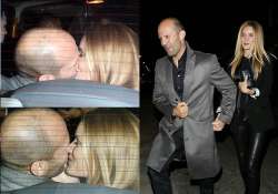 locking lips in a taxi rosie huntington jason statham spark off steamy romance see pics