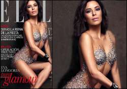 eva longoria stuns all in bold photoshoot for elle s december magazine cover view hot pics