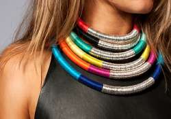 get noticed with bright colourful jewellery