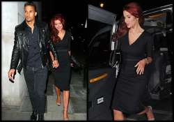 helen flanagan opts for lbd for date