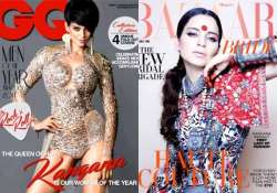 kangana ranaut s beautiful avatar for gq and bazaar bride covers view pics