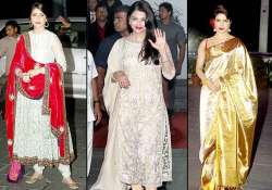 fashionistas aishwarya anushka priyanka s desi avatar at shirin uday s wedding reception see pics