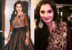 sania mirza s dazzling wedding avatar will force you to shift from red to brown