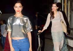 nargis deepika sonam turn style stunners at finding fanny screening view pics