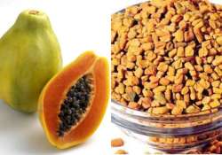 stay away from dengue using papaya and fenugreek leaves