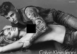 justin bieber poses nude with lara stone for ad see pics