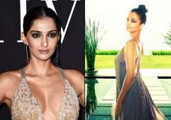 sonam kapoor looks incredibly striking in georgio armani aishwarya spills glamour in nupur konoi see pics