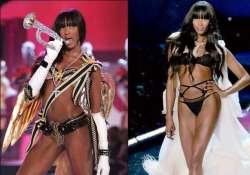 naomi campbell endorses lingerie at 45