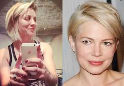 kaley cuoco s bob haircut inspired by actress michelle williams