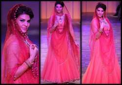 lakme fashion week 2014 jacqueline fernandez turns bride for tarun tahiliani view pics