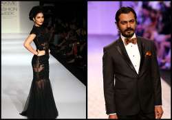 nawazuddin siddiqui ankita shorey walk the ramp at lfw view pics