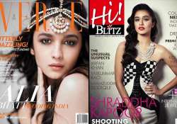 new bffs alia shraddha sizzle on the covers of verve and hi blitz see pics