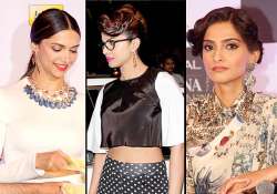 deepika priyanka sonam sports chic chandelier earrings set the trend back see pics