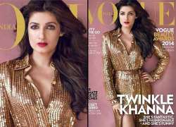 twinkle khanna makes gorgeous appearance on vogue cover see pics