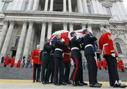 britain bids farewell to iron lady margaret thatcher