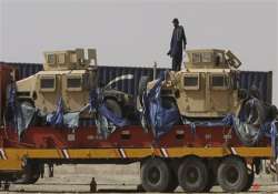 first nato supply trucks cross pakistan border