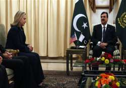 give peace a chance gilani tells clinton