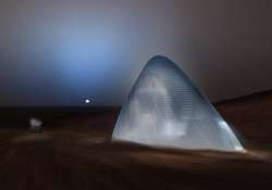 imagine home on mars ice shelter design wins nasa award