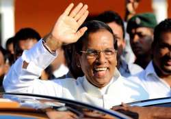 sri lankan president sirisena arriving on india visit feb 15