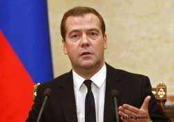 pm modi meets russian premier medvedev