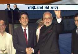 modi abe meet over dinner pitch for robust future in ties