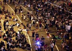 hong kong protesters divided as deadline looms to clear streets