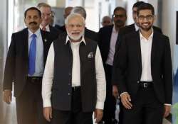 modi visits google campus shown key projects