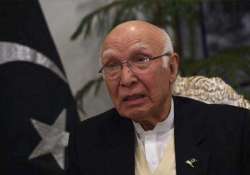 india pak foreign secretary level talks as per schedule sartaj aziz