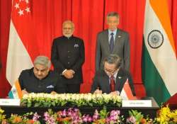 india singapore sign strategic partnership 9 deals