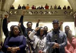 ferguson marchers arrive at missouri capitol