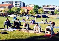 australia marks international yoga day