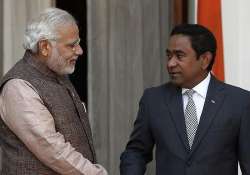 will not allow any country to set up military base maldives to india