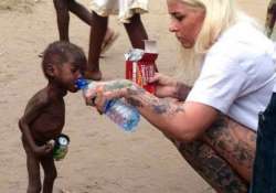 heart breaking starved nigerian toddler saved by a young charity worker