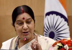 sushma swaraj in britain to dicuss pm modi s visit