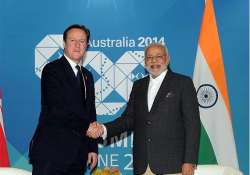 relations with india top priority cameron to modi