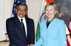 hillary raises nuclear liability bill issue with krishna